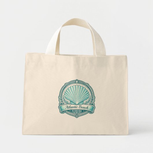 Atlantic Beach FL Kustschelp Embleem Mini Tote Bag (Voorkant)