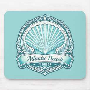 Atlantic Beach FL Kustschelp Embleem Muismat