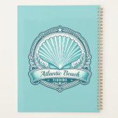 Atlantic Beach FL Kustschelp Embleem Planner (Achterkant)