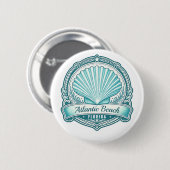 Atlantic Beach FL Kustschelp Embleem Ronde Button 5,7 Cm (Voorkant /achterkant)