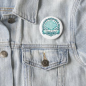 Atlantic Beach FL Kustschelp Embleem Ronde Button 5,7 Cm (In situ)