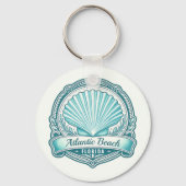 Atlantic Beach FL Kustschelp Embleem Sleutelhanger (Voorkant)
