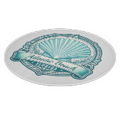 Atlantic Beach FL Kustschelp Embleem Snijplank (Hoek)