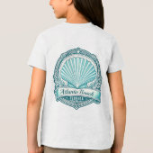 Atlantic Beach FL Kustschelp Embleem Tri-Blend Shirt (Achterkant)