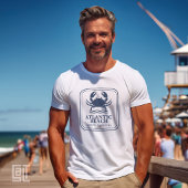 Atlantic Beach North Carolina Blauwe Krab T-shirt