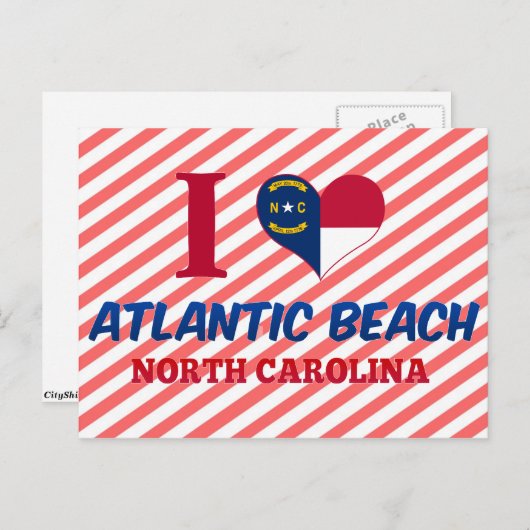 Atlantic Beach, North Carolina Briefkaart (Voorkant / Achterkant)