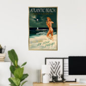 Atlantic Beach North Carolina Marilyn Monroe Poster (Thuiskantoor)