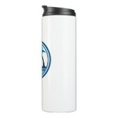 Atlantic Beach North Carolina Palm Tree Vogels Thermosbeker (Geroteerd rechts)