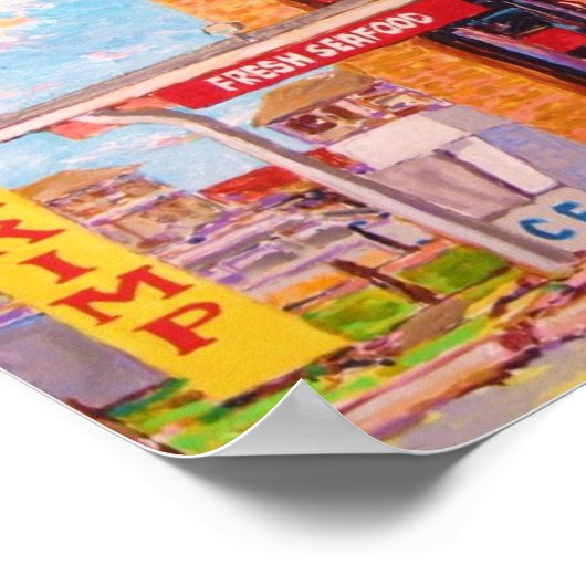 "Atlantic Beach Seafood Market" Poster (Hoek)