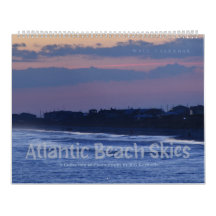 Atlantic Beach Skies Wall Calendar van twaalf maan