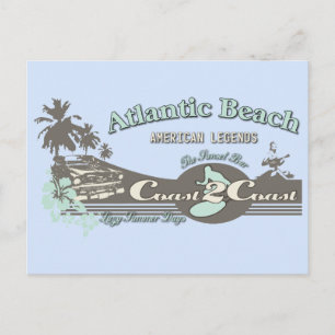 Atlantic Beach Travel North Carolina Briefkaart