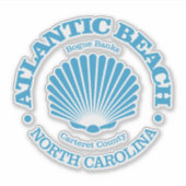 Atlantic Beach (zeeschelp) Sticker (Voorkant)