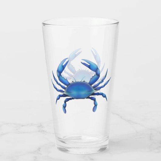 Atlantic Blue Crab Glass Tumbler (Achterkant)