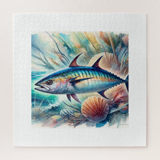 Atlantic Bonito 190624AREF122 - Watercolor Legpuzzel (Verticaal)