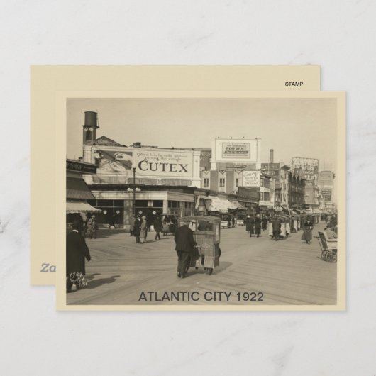 Atlantic City 1922 Briefkaart (Voorkant / Achterkant)