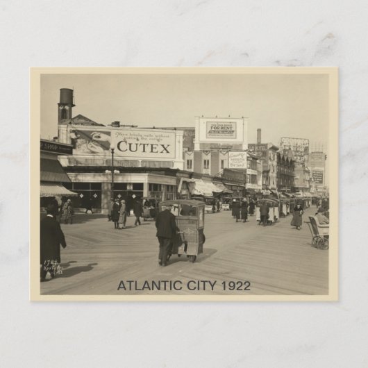 Atlantic City 1922 Briefkaart (Voorkant)