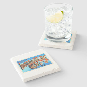 Atlantic City 1 New Jersey NJ Vintage Travel - Stenen Onderzetter