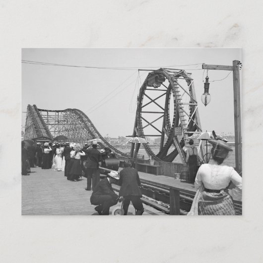 Atlantic City-achtbaan, 1901 Briefkaart (Voorkant)