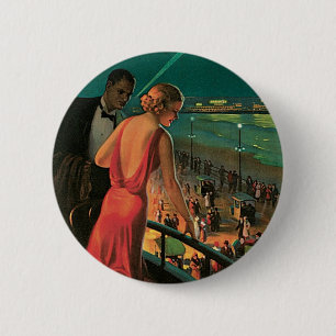 Atlantic City ~ All Year Resort Ronde Button 5,7 Cm