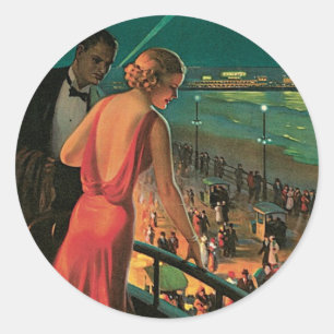 Atlantic City ~ All Year Resort Ronde Sticker