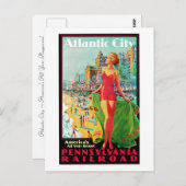 Atlantic City ~ America's All Year Playground Briefkaart (Voorkant / Achterkant)