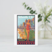 Atlantic City America's All Year Resort Briefkaart (Staand voorkant)