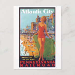 Atlantic City America's All Year Resort Briefkaart