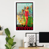 Atlantic City ~America's All-Year Resort Poster (Thuiskantoor)