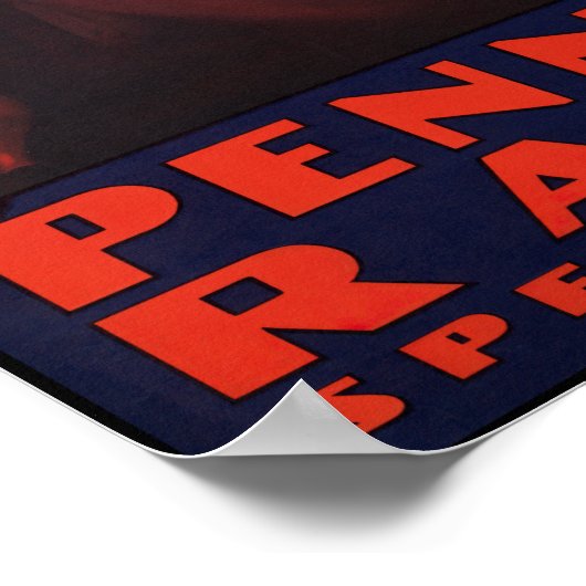 Atlantic City Balcony Uitzicht 1935 Poster (Hoek)