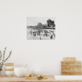 Atlantic City Beach, 1910.  zomerfoto Poster (Keuken)