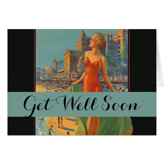 Atlantic City Beach Beauty  Artwork (Voorkant Horizontaal)