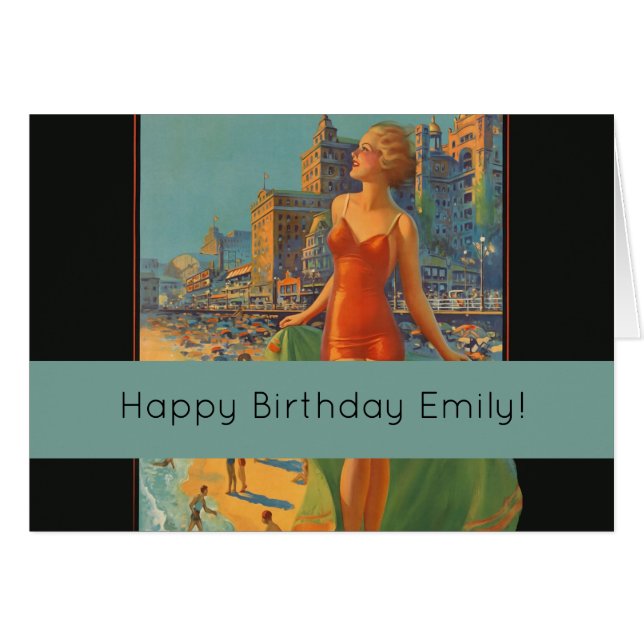 Atlantic City Beach Beauty  Artwork (Voorkant Horizontaal)