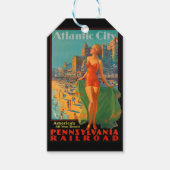 Atlantic City Beach Beauty Artwork Cadeaulabel (Voorkant)