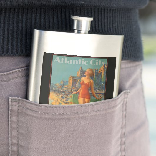 Atlantic City Beach Beauty  Artwork Flacon (Voorbeeld)