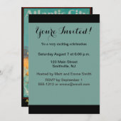 Atlantic City Beach Beauty  Artwork Kaart (Voorkant / Achterkant)