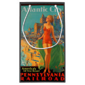 Atlantic City Beach Beauty  Artwork Klein Cadeauzakje (Achterkant)