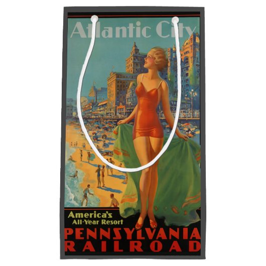 Atlantic City Beach Beauty  Artwork Klein Cadeauzakje (Voorkant)