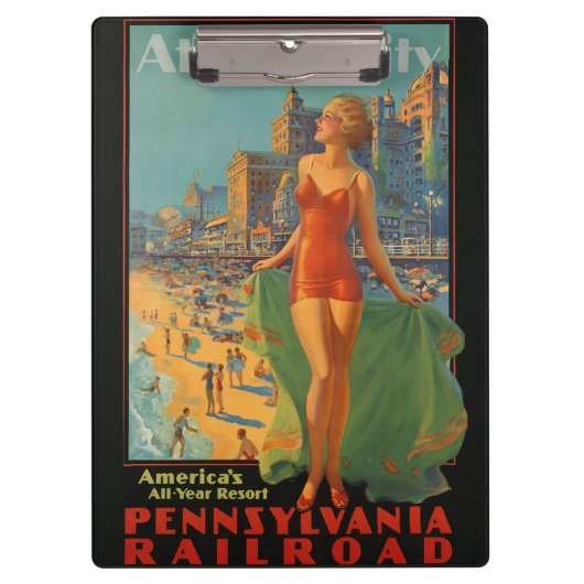 Atlantic City Beach Beauty  Artwork Klembord (Voorkant)