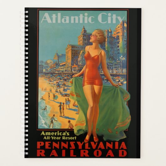 Atlantic City Beach Beauty Artwork Planner (Voorkant)