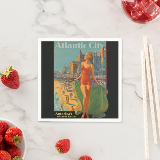 Atlantic City Beach Beauty  Artwork Servet (Insitu)