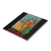 Atlantic City Beach Beauty  Artwork Tegeltje (Zijkant)