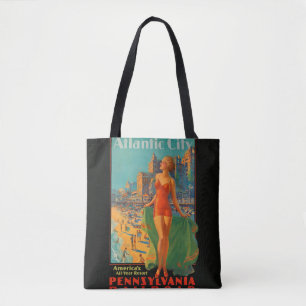Atlantic City Beach Beauty  Artwork Tote Bag