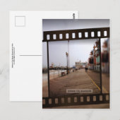 Atlantic City Beach Boardwalk on Film Briefkaart (Voorkant / Achterkant)