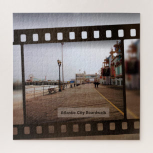Atlantic City Beach Boardwalk on Film Legpuzzel
