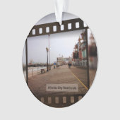 Atlantic City Beach Boardwalk on Film Ornament (voorkant)