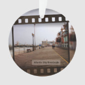 Atlantic City Beach Boardwalk on Film Ornament (voorkant)