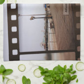 Atlantic City Beach Boardwalk on Film Theedoek (Gevouwen)