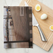 Atlantic City Beach Boardwalk on Film Theedoek (Quarter Fold)