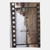 Atlantic City Beach Boardwalk on Film Theedoek (Verticaal)