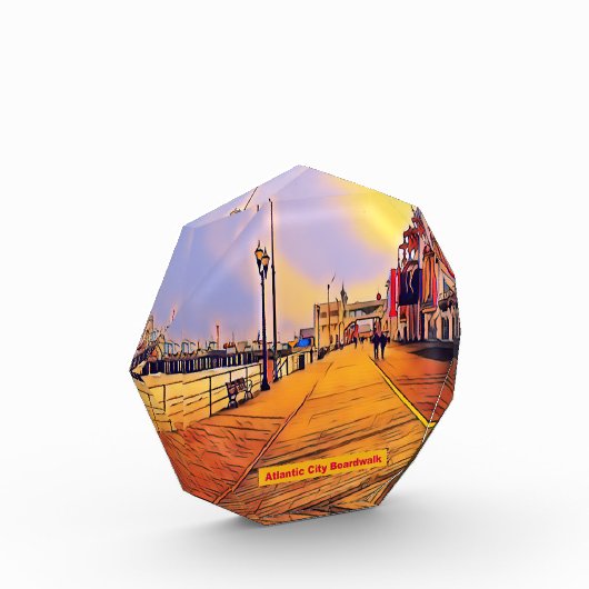 Atlantic City Beach Boardwalk Pop Art Fotoblokken (Links)